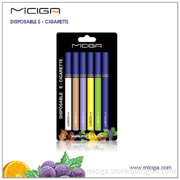 Low price six flavors disposable e cig, hot selling disposable e cig